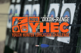NRA Youth Hunter Education Challenge logo with archery targets in the background