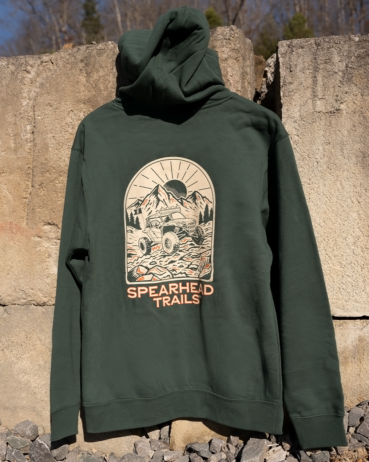 Forest Green Trail Sign Hoodie